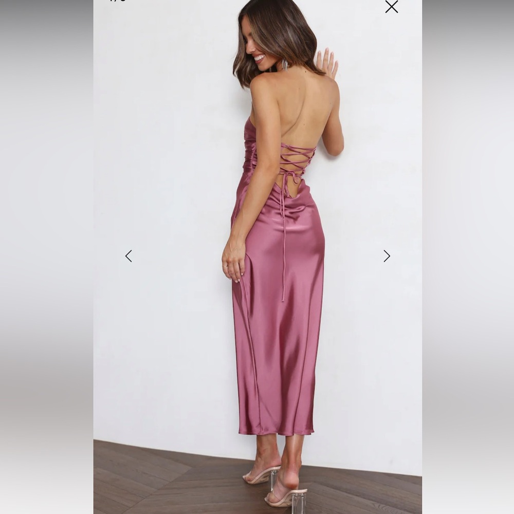 Hello Molly YOUR WARMTH MIDI DRESS ROSE - Picture 3 of 7